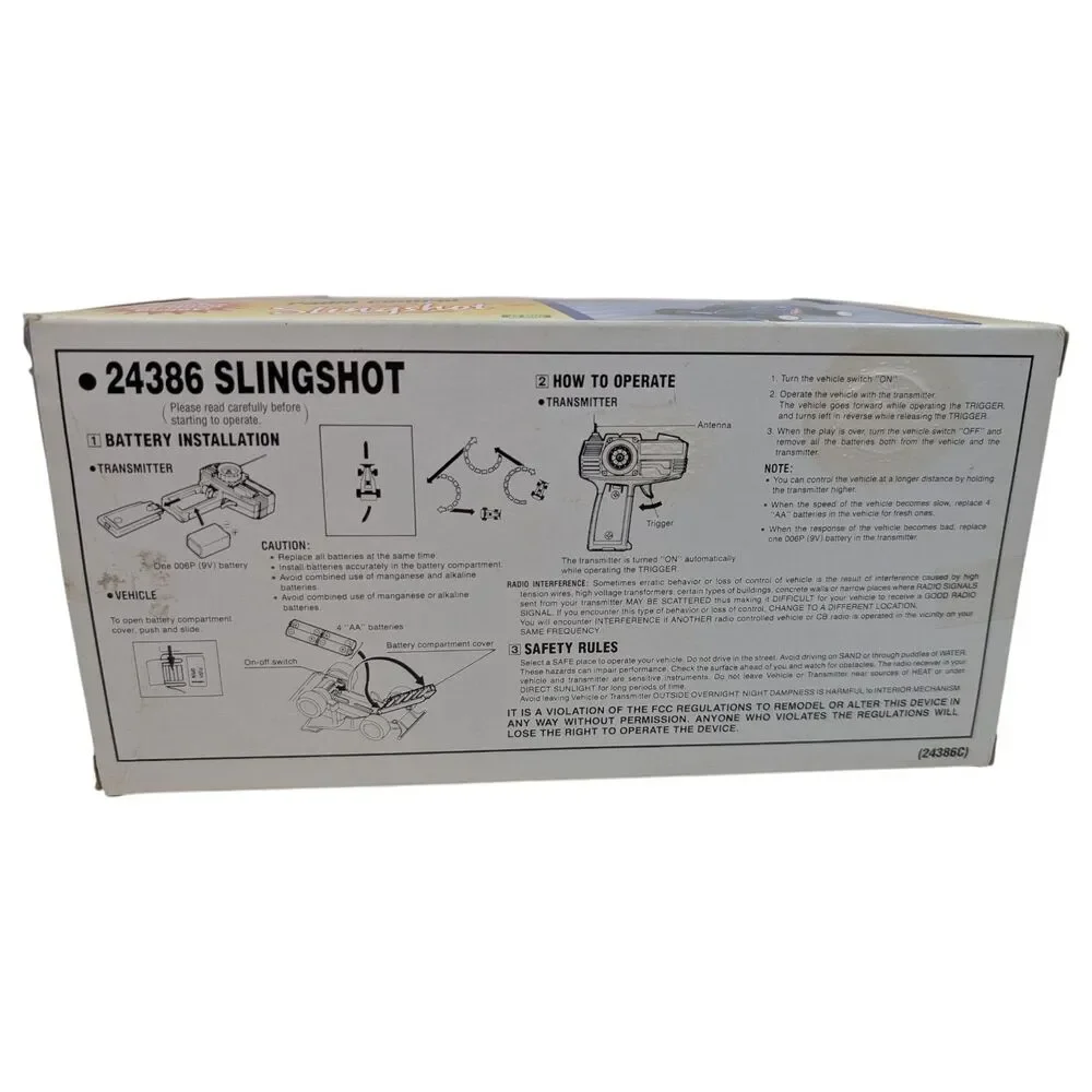 Vintage 80s Nikko Radio Control Slingshot R/C Buggy 1/24 Scale w/ box Test Video